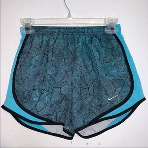 Nike Dri-Fit Blue Geometric Running Shorts